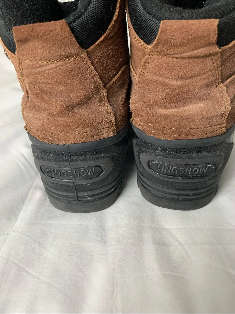 Kingshow Men's 8.5 Leather Thermolite Waterproof Construction Workwear Boots